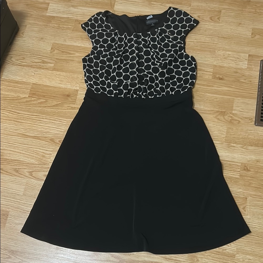 Black and White Patterned Dress